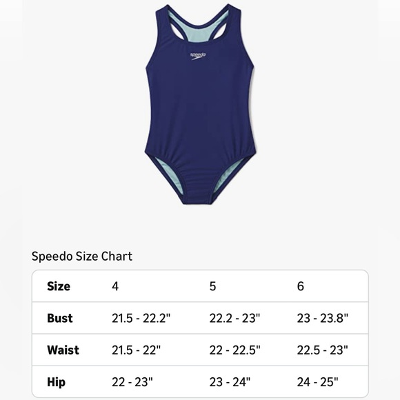 Speedo Girl's Closed Racerback Swimsuit - Picture 10 of 10
